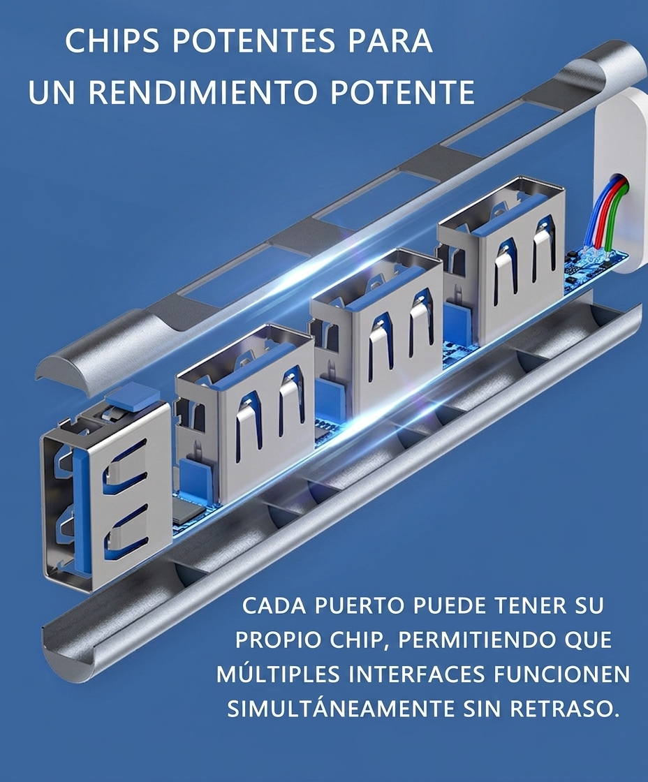 Adaptador Multipuerto 4 En 1 Usb C 3 Puertos Usb Macbook Pc